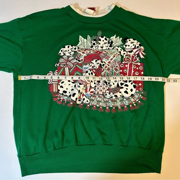 Vtg 90s Nutcracker Dalmatian Christmas sweatshirt - Picture 5 of 7